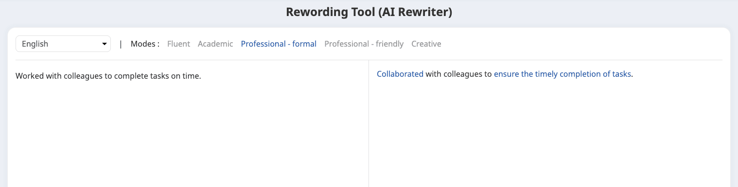 AI Rewriter Example